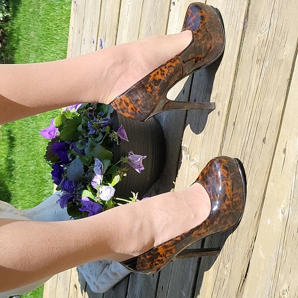 Tortoiseshell Stilettos! Faux-Patent, Super Sexy and Shiny, 7 - Picture 6 of 11